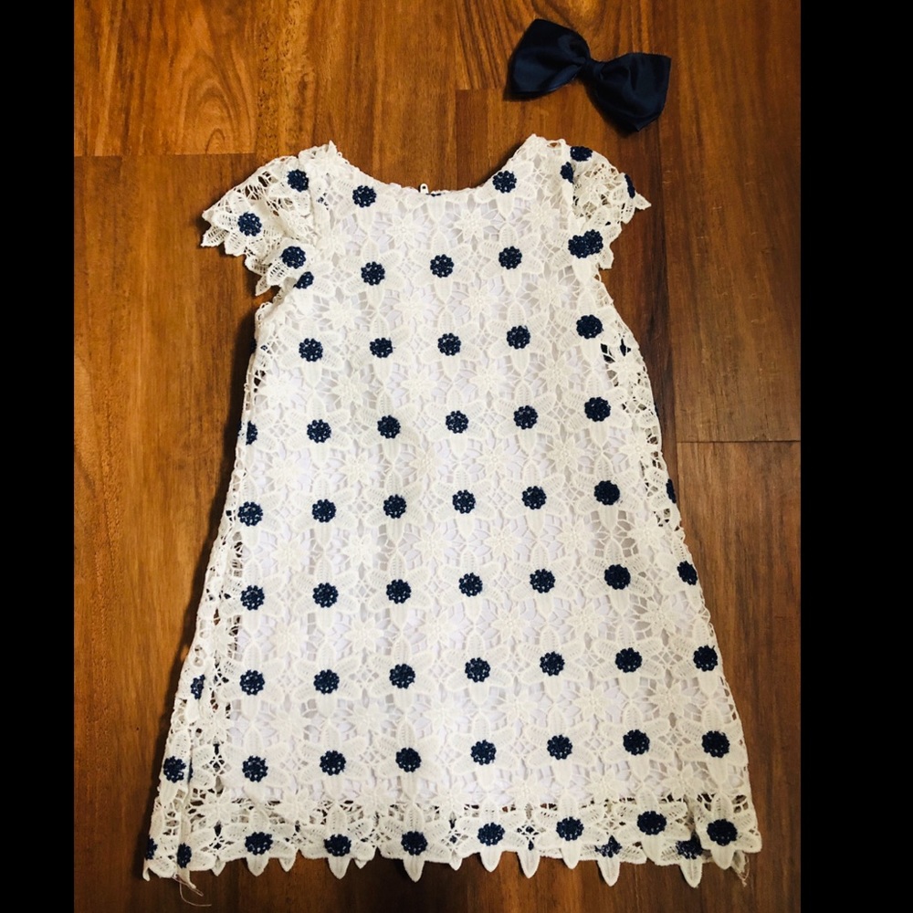 Rare Editions White Toddler Girl Dress